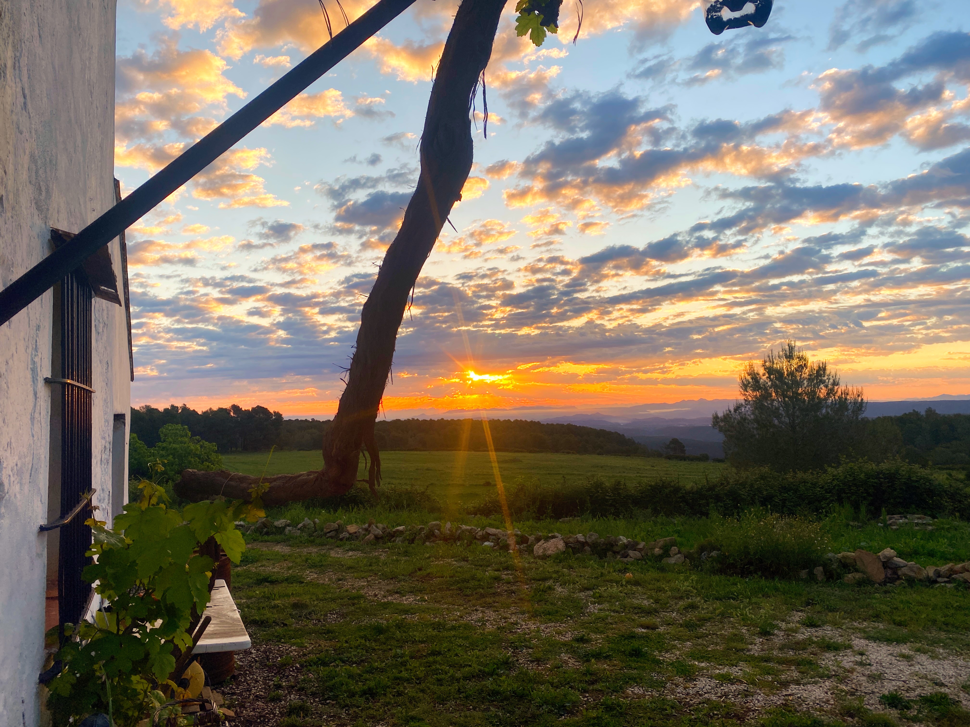 Sunrise over the valley